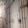 Wholesale Floral Embroidered Polyester Sheers Curtain Fabric